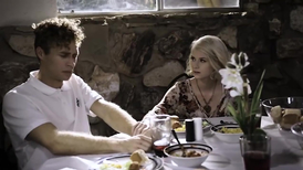 Blonde gf joins bf and his mom in a hot threesome