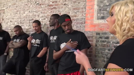 Twelve black dicks for a blond haired bombshell