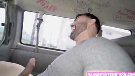 Supah-Super-Cute nubile torn up in a van