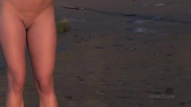 Bare on the beach